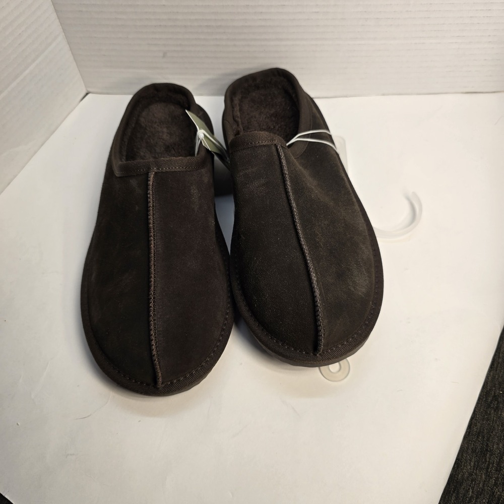 Men's Cruz Genuine Suede Clog Slippers Goodfellow & Co Black Cushioned‎ Size 8